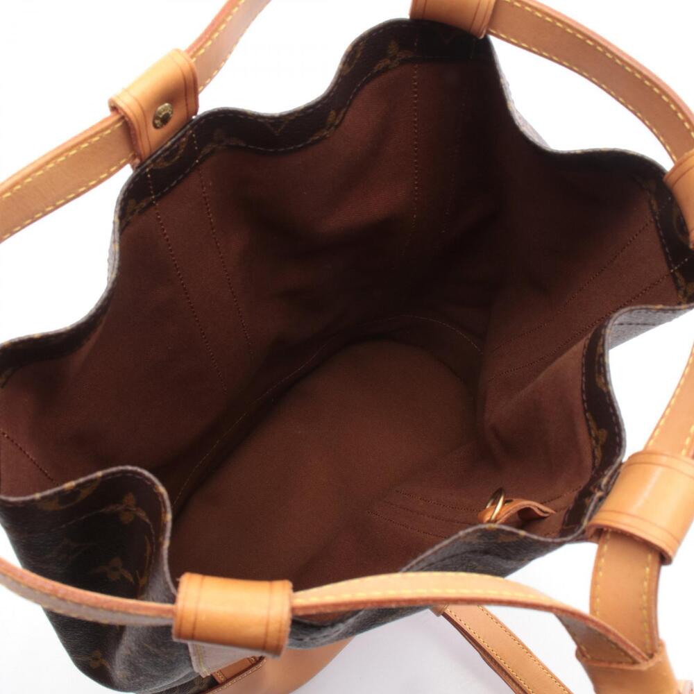Louis Vuitton Bag Shoulder Randonee Leather Brown Monogram Canvas